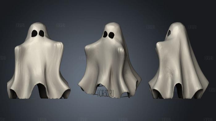 Cute Hug Me Ghost 2 stl model for CNC