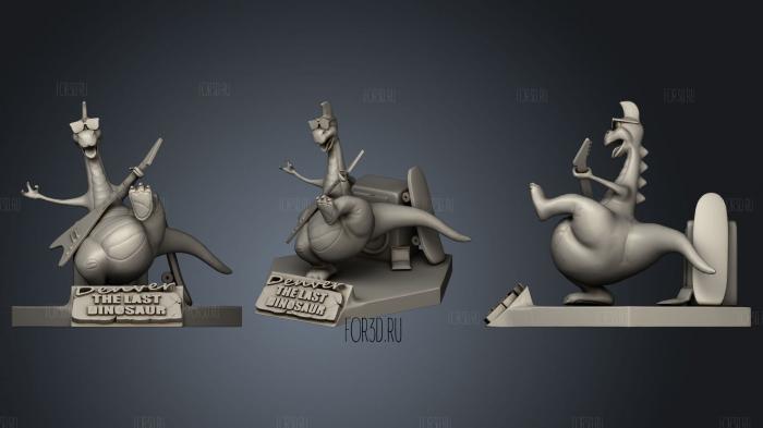 Diorama denver le dernier dinosaure stl model for CNC