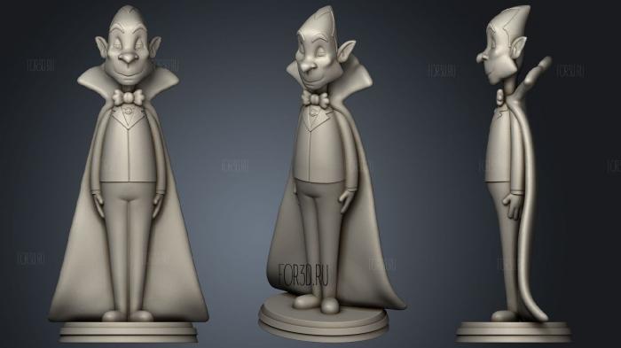 Drac Monster Mash and Wilma Flintstone The Flintstones stl model for CNC