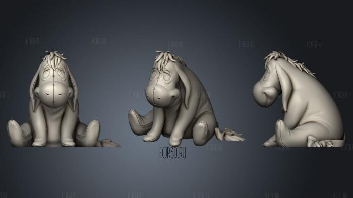 Eeyore stl model for CNC