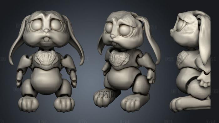 FLEXI bunny 3d stl модель для ЧПУ