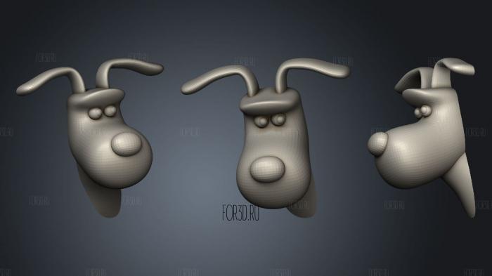 Gromit hadphone hook 3d stl модель для ЧПУ