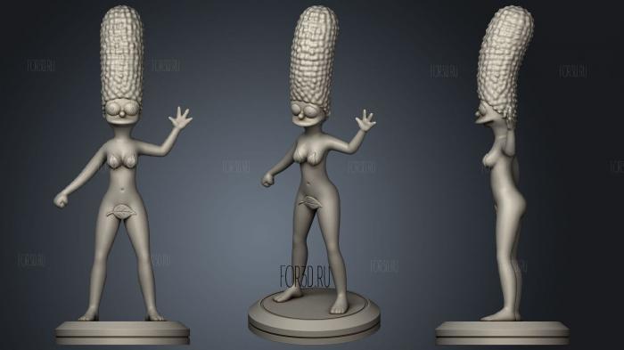 Marge simpson2 stl model for CNC