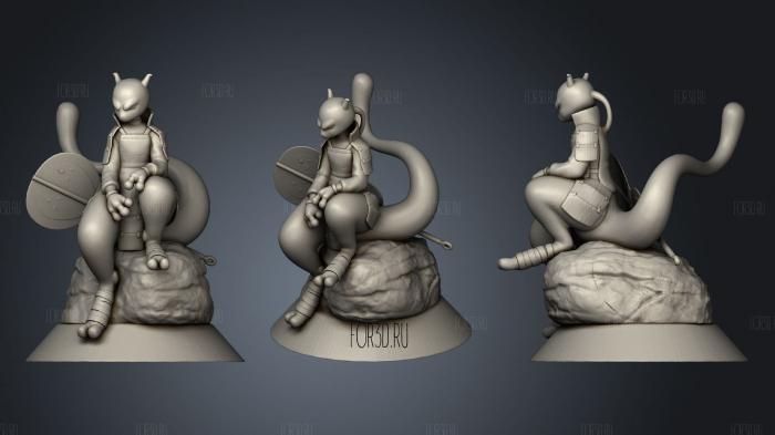 Mewtwo Madara Naruto Collection stl model for CNC