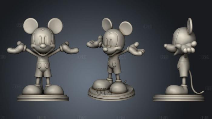 Mickey Mouse and Marge Simpson Naked stl model for CNC