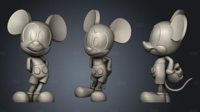 Mickey Mouse Figurine 2 stl model for CNC