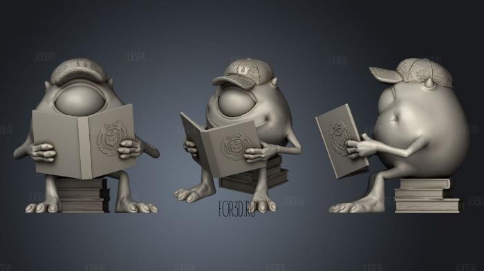 Mike Wazowski Monsters University stl model for CNC