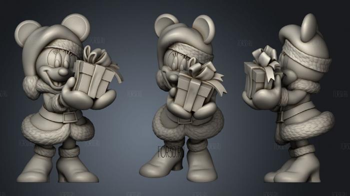 Minnie Mouse stl model for CNC