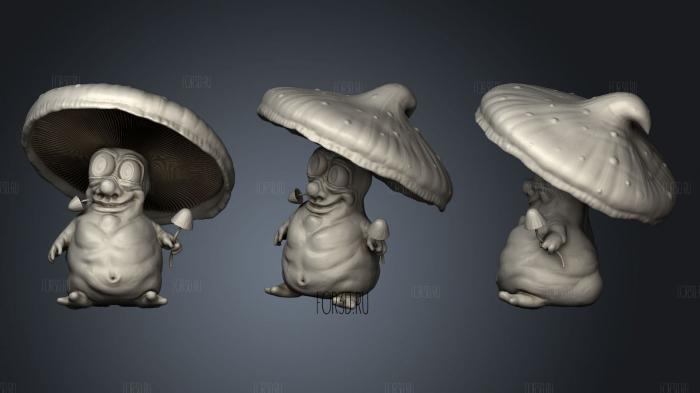 Mushroom stl model for CNC