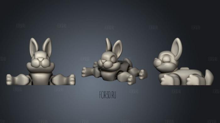 Nice Flexi Rabbit stl model for CNC