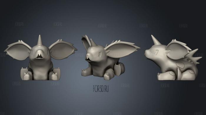 Nidoran M stl model for CNC