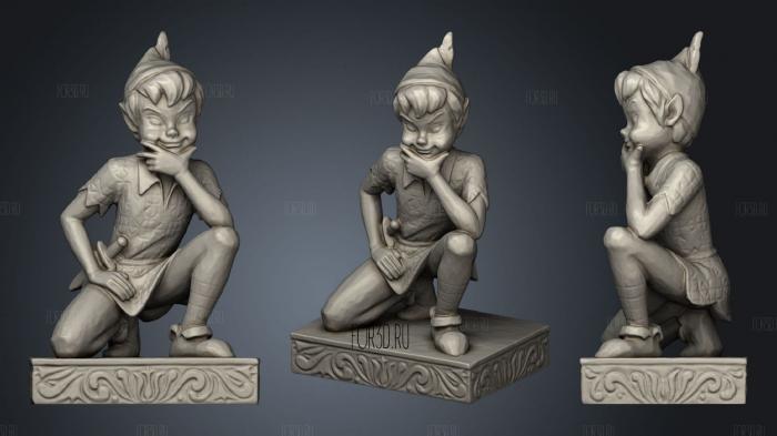 Peter Pan stl model for CNC