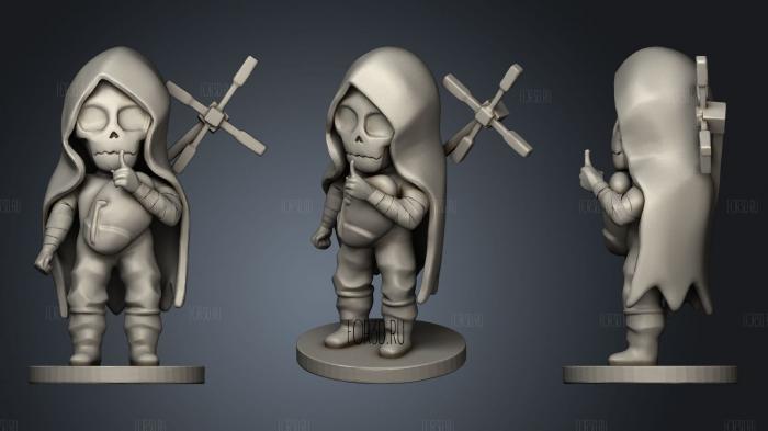 Post Apocalyptic Postman Sam stl model for CNC