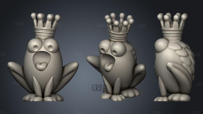 Prince Frog stl model for CNC