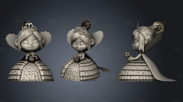 Princess vanellope stl model for CNC