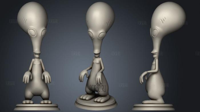 Roger American Dad stl model for CNC