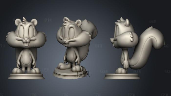 Scooby Doo and Skippy Squirrel Animaniacs stl model for CNC