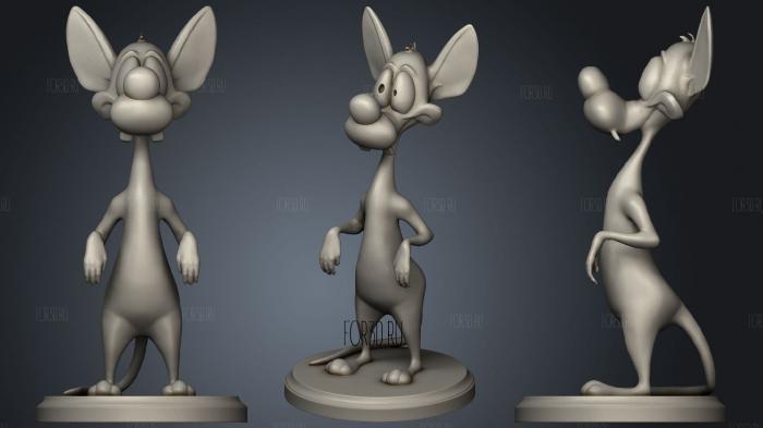 Toon mouse 34 stl model for CNC