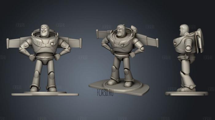 Toy Story Buzz Light Year stl model for CNC