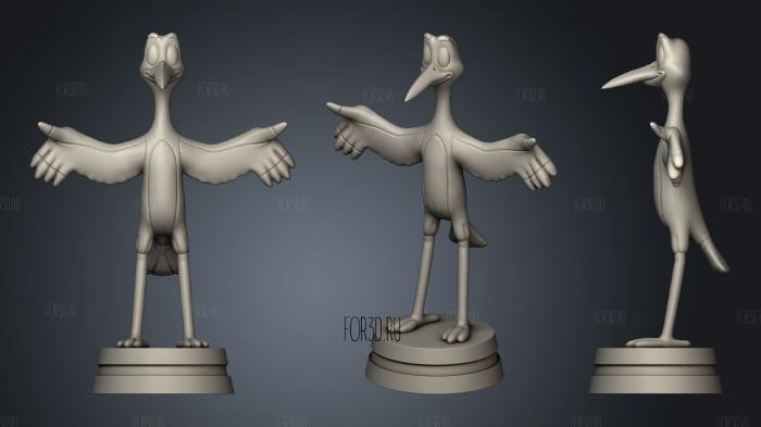 Whizzer the swan princess stl model for CNC