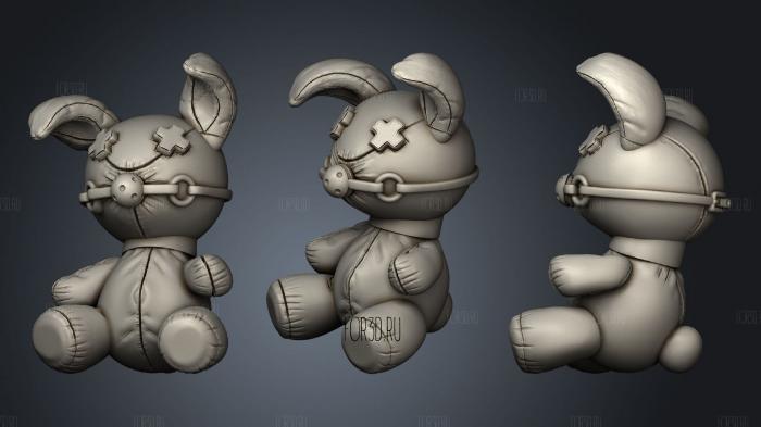 Angry rabbit stl model for CNC