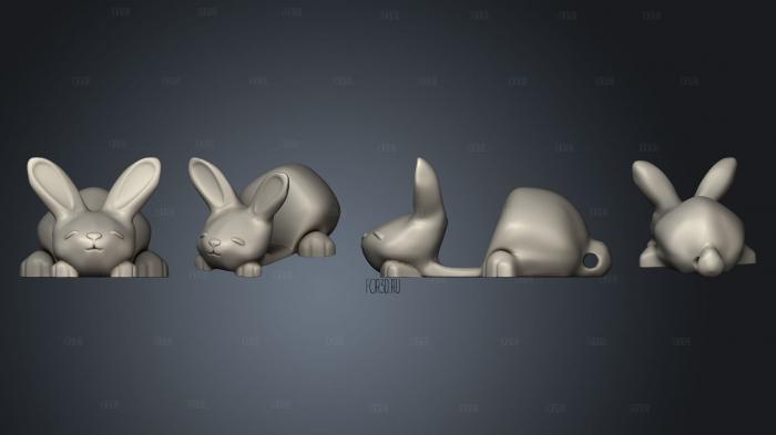 little bunny stl model for CNC