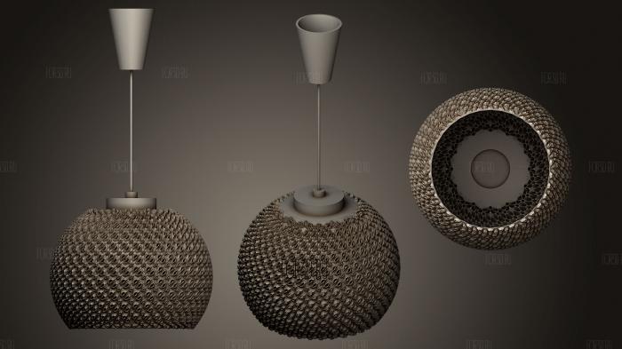 Lamp Shade7 With Hanger stl model for CNC