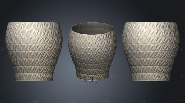 Decorative Litte Vase stl model for CNC