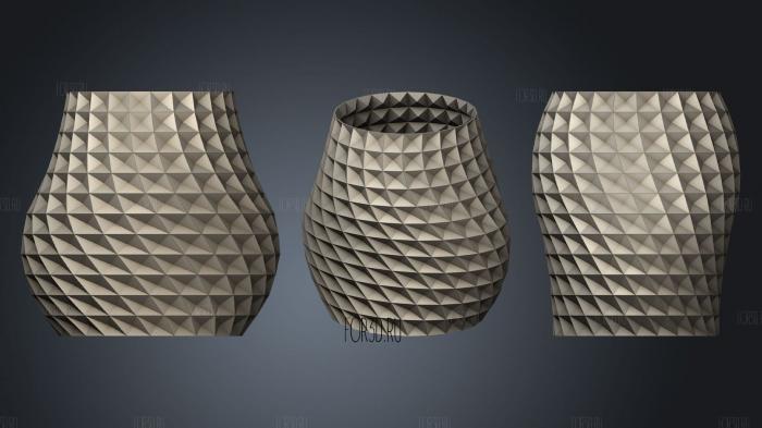 Decrotive Vase stl model for CNC