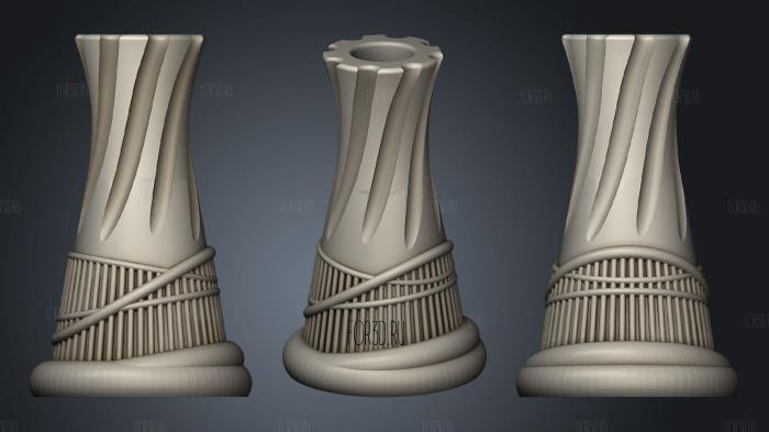 Designed Elegant Vaze stl model for CNC