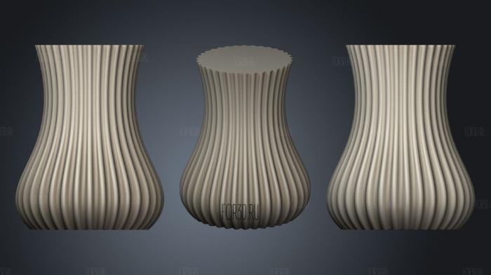 Designer Vase (1) stl model for CNC