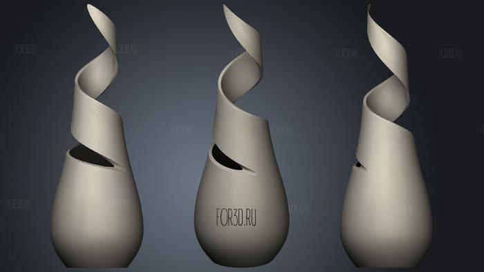 Giroid+vase stl model for CNC