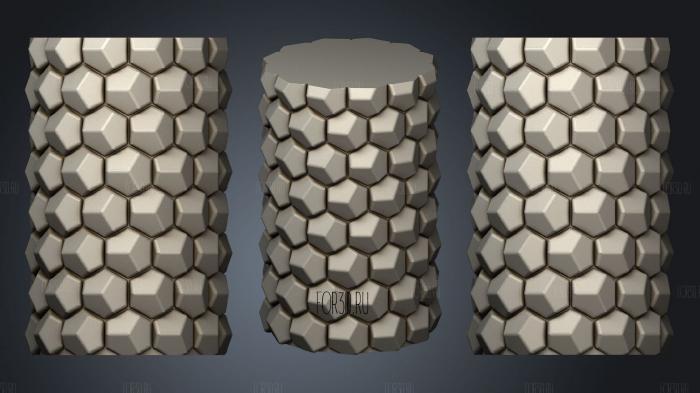 Honeycomb Vase (1) stl model for CNC