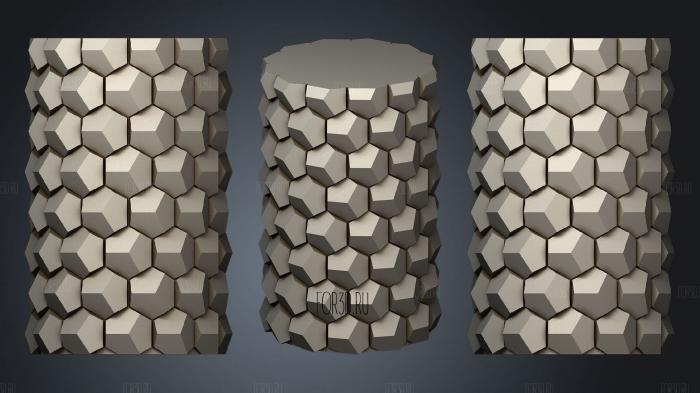 Honeycomb Vase (2) stl model for CNC