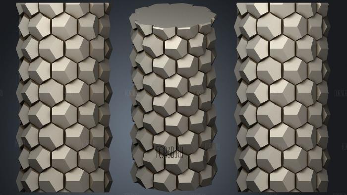 Honeycomb Vase Parametric (30) 3d stl модель для ЧПУ