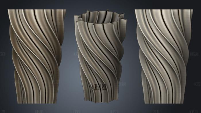 Just Another Spiralized Vase stl model for CNC