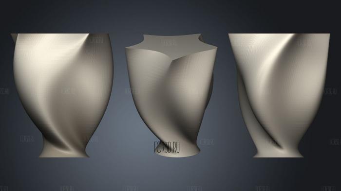 Large Vase stl model for CNC