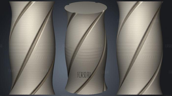 Lofted Vase (2) stl model for CNC