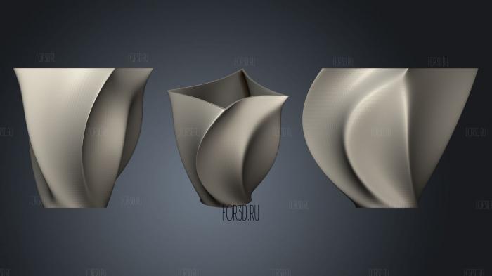 Lofted Vase 1 stl model for CNC
