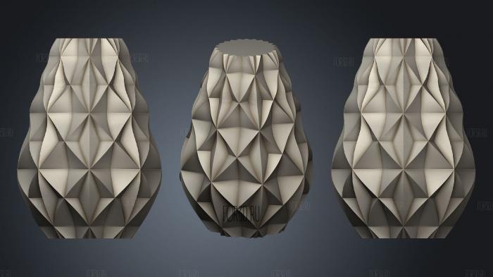 Marigold Shape Vase stl model for CNC