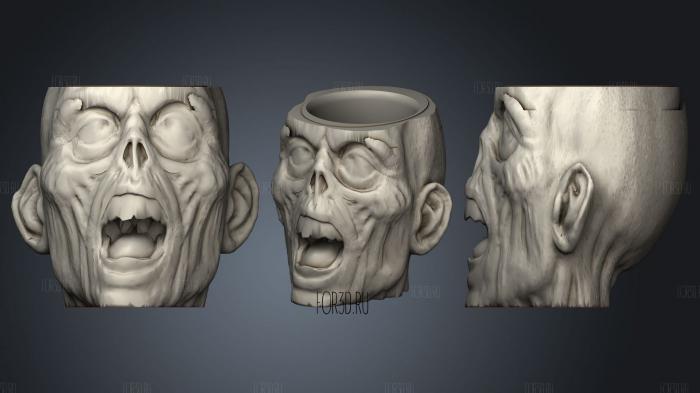 Mate zombie stl model for CNC