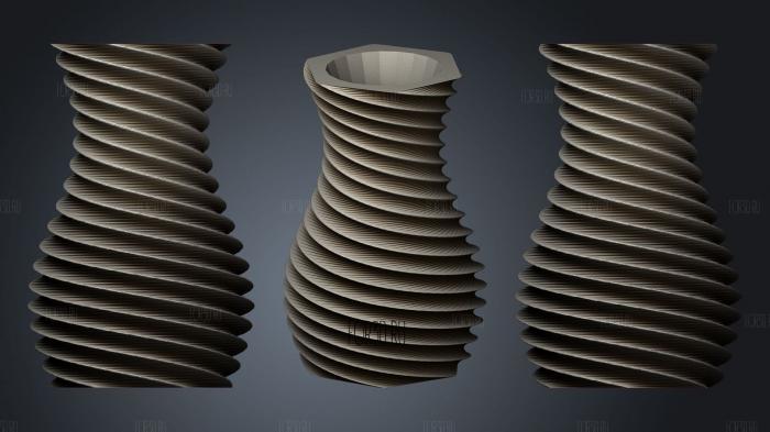 Spiral Vase stl model for CNC