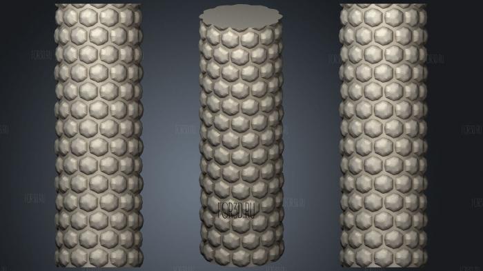 Honeycomb Vase Parametric stl model for CNC