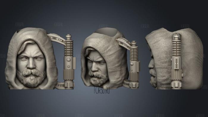 Obi Wan Mug V2 stl model for CNC