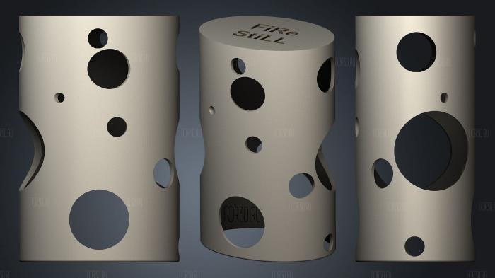 Pen Holder Vase stl model for CNC