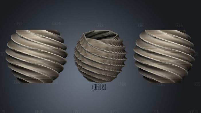 Polygon Vase Cup And Bracelet Generator (7) stl model for CNC
