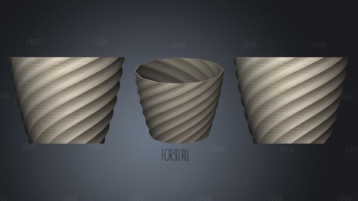Polygon Vase Cup And Bracelet Generator (14) stl model for CNC