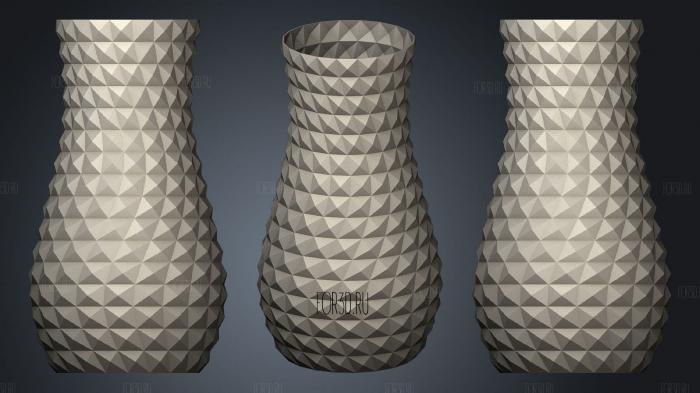 Sijat Vase Candle Holder Remixes Pattern Vase V3 stl model for CNC