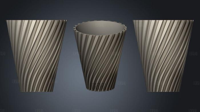 Spiral Vase #1 stl model for CNC