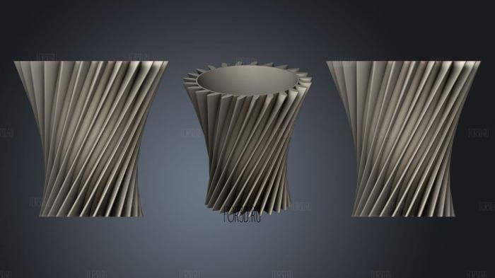 Спиральная ваза №2 3d stl модель для ЧПУ